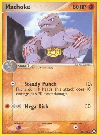 Machoke (033/108) [Power Keepers] Reverse Holofoil - Uncommon
