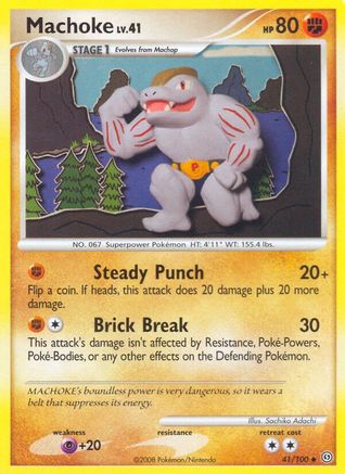 Machoke (41/100) [Stormfront] Reverse Holofoil - Uncommon