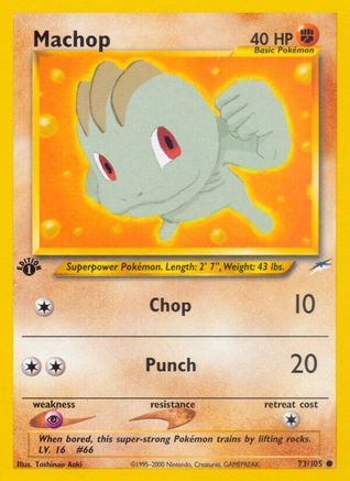 Machop (073/105) [Neo Destiny] 1st Edition - Common