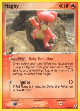 Magby (058/92) [Legend Maker] Reverse Holofoil - Common