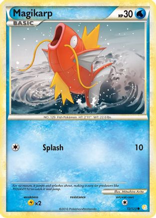 Magikarp (072/123) [HeartGold SoulSilver] Reverse Holofoil - Common