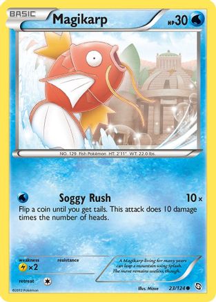 Magikarp (023/124) [Dragons Exalted] Reverse Holofoil - Common