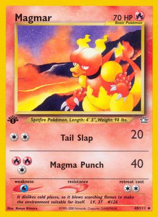 Magmar (040/111) [Neo Genesis] 1st Edition - Uncommon