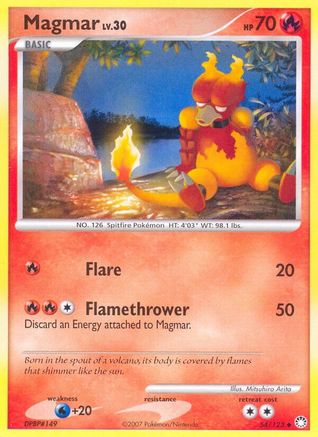 Magmar (54/123) [Mysterious Treasures] Reverse Holofoil - Uncommon