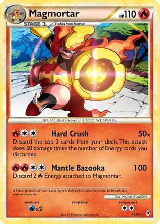 Magmortar (16/95) [Call of Legends] Reverse Holofoil - Holo Rare