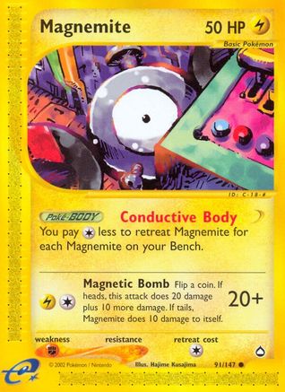 Magnemite (091/147) [Aquapolis] - Common