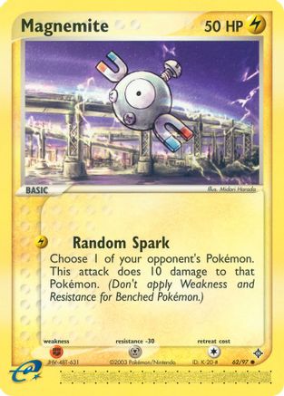 Magnemite (062/97) [Dragon] Reverse Holofoil - Common