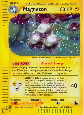 Magneton (H18) (H18/144) [Skyridge] Holofoil - Holo Rare