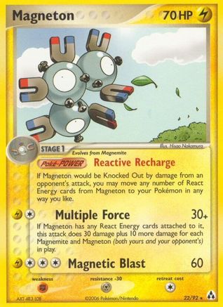 Magneton (22/92) [Legend Maker] - Rare