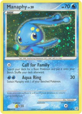 Manaphy (009/130) [Diamond and Pearl] Holofoil - Holo Rare