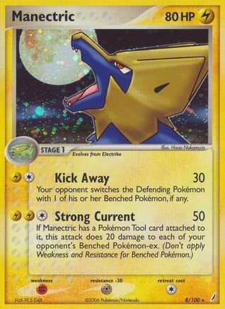 Manectric (008/100) [Crystal Guardians] Reverse Holofoil - Holo Rare