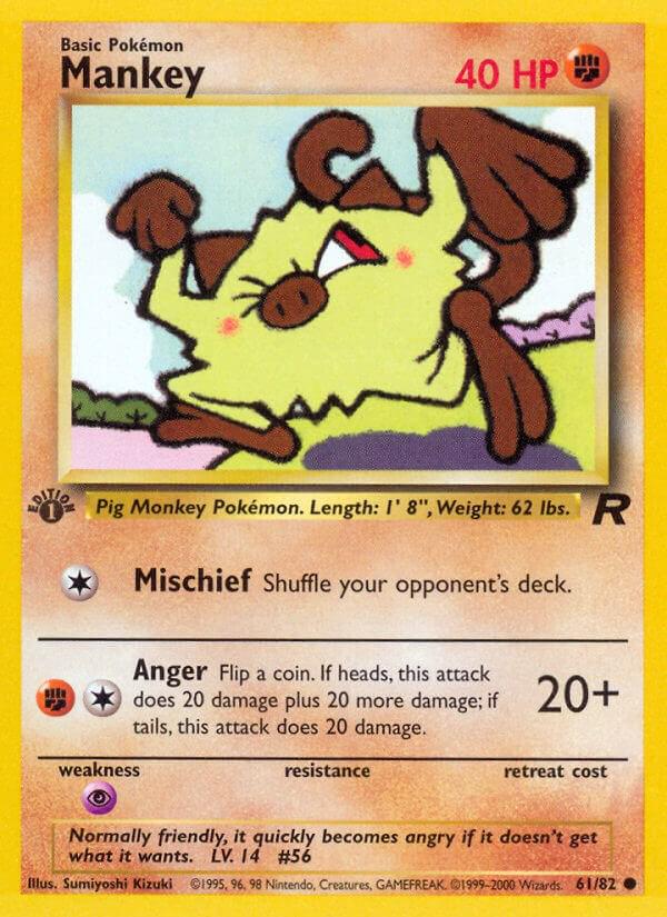 Mankey | Lightly Played / English / 1st Edition
