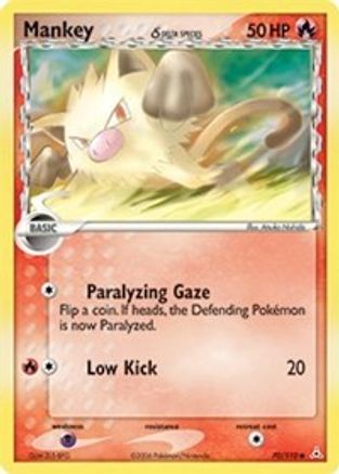 Mankey (Delta Species) (070/110) [Holon Phantoms] Reverse Holofoil - Common