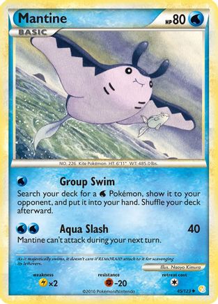 Mantine (045/123) [HeartGold SoulSilver] Reverse Holofoil - Uncommon