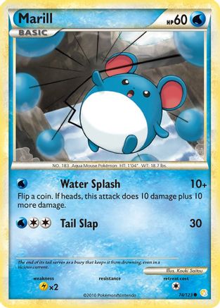 Marill (074/123) [HeartGold SoulSilver] Reverse Holofoil - Common