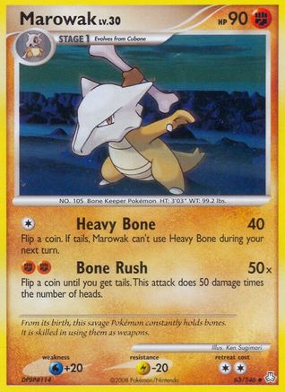 Marowak (063/146) [Legends Awakened] Reverse Holofoil - Uncommon