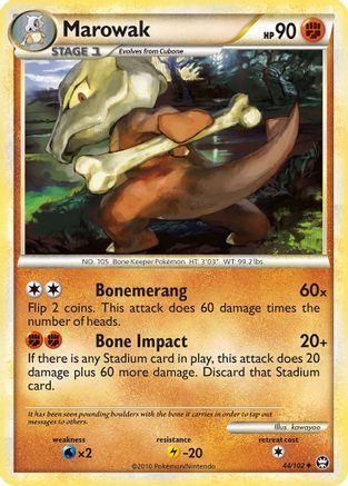 Marowak (044/102) [Triumphant] Reverse Holofoil - Uncommon
