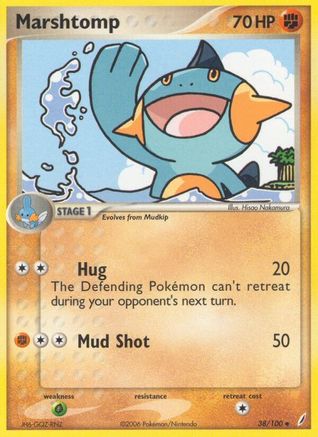 Marshtomp (038/100) [Crystal Guardians] Reverse Holofoil - Uncommon