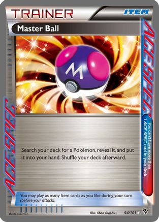 Master Ball (94/101) [Plasma Blast] Holofoil - Rare Ace