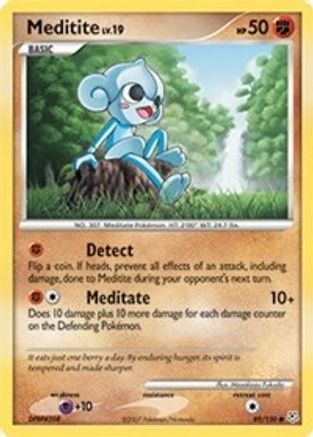 Meditite (089/130) [Diamond and Pearl] Reverse Holofoil - Common
