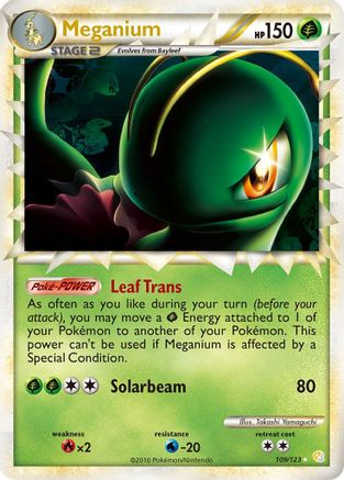 Meganium (Prime) (109/123) [HeartGold SoulSilver] Holofoil - Ultra Rare
