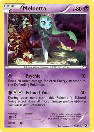 Meloetta (78/113) [Legendary Treasures] Holofoil - Holo Rare