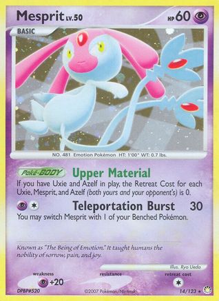 Mesprit (14/123) [Mysterious Treasures] Reverse Holofoil - Holo Rare