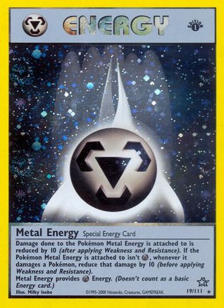 Metal Energy (019/111) [Neo Genesis] 1st Edition Holofoil - Holo Rare