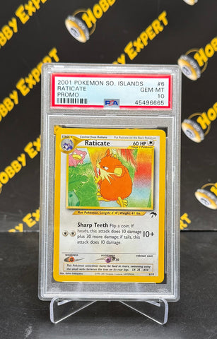 Raticate #6 - Promo Southern Islands - PSA 10