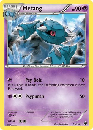 Metang (51/116) [Plasma Freeze] Reverse Holofoil - Uncommon
