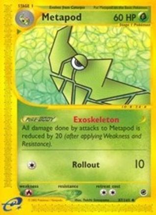 Metapod (87/165) [Expedition] Reverse Holofoil - Uncommon