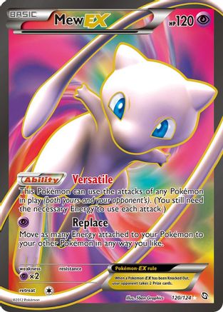 Mew EX (120 Full Art) (120/124) [Dragons Exalted] Holofoil - Ultra Rare