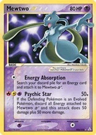 Mewtwo Star (103/110) [Holon Phantoms] Holofoil - Ultra Rare