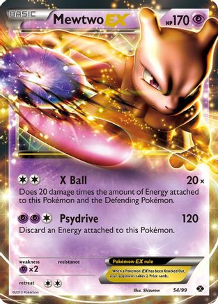 Mewtwo EX (054/99) [Next Destinies] Holofoil - Ultra Rare