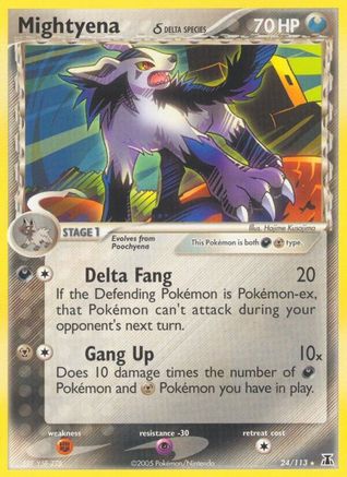 Mightyena (Delta Species) (024/113) [Delta Species] Reverse Holofoil - Rare