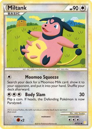 Miltank (047/123) [HeartGold SoulSilver] Reverse Holofoil - Uncommon