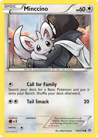 Minccino (104/113) [Legendary Treasures] Reverse Holofoil - Common
