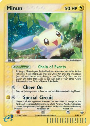 Minun (7/97) [Dragon] Reverse Holofoil - Holo Rare