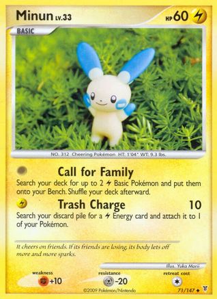 Minun (71/147) [Supreme Victors] Reverse Holofoil - Uncommon