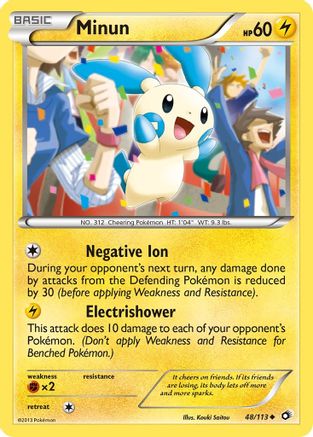 Minun (048/113) [Legendary Treasures] Reverse Holofoil - Uncommon