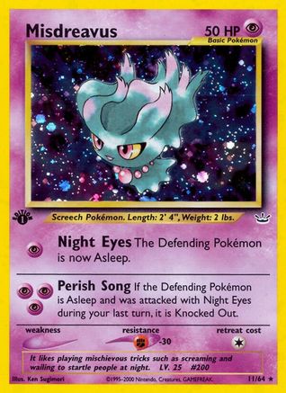 Misdreavus (11/64) [Neo Revelation] 1st Edition Holofoil - Holo Rare