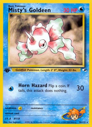 Misty's Goldeen (030/132) [Gym Heroes] 1st Edition - Rare