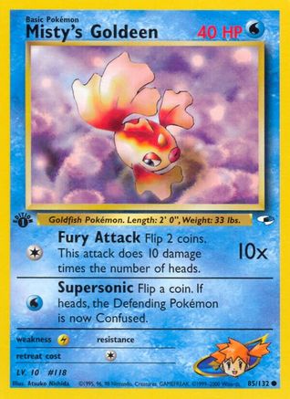 Misty's Goldeen (085/132) [Gym Heroes] 1st Edition - Common