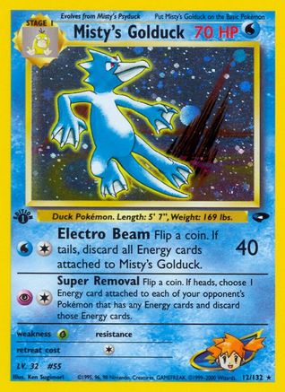 Misty's Golduck (012/132) [Gym Challenge] 1st Edition Holofoil - Holo Rare