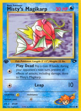 Misty's Magikarp (088/132) [Gym Challenge] 1st Edition - Common