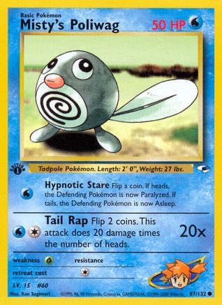 Misty's Poliwag (087/132) [Gym Heroes] 1st Edition - Common
