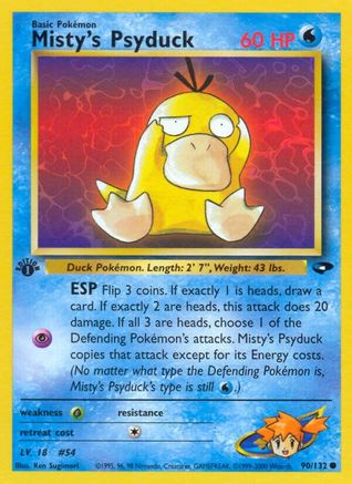 Misty's Psyduck (090/132) [Gym Challenge] 1st Edition - Common
