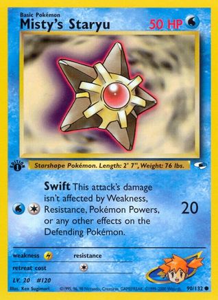 Misty's Staryu (090/132) [Gym Heroes] 1st Edition - Common