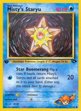 Misty's Staryu (092/132) [Gym Challenge] 1st Edition - Common