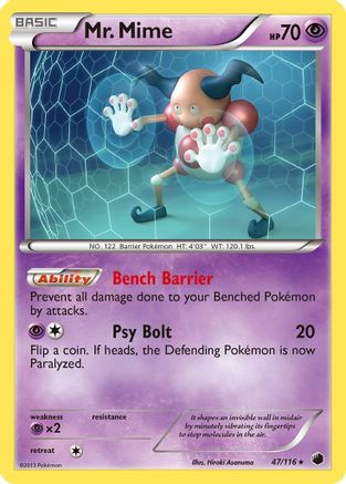 Mr. Mime (047/116) [Plasma Freeze] Reverse Holofoil - Rare